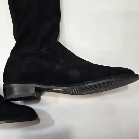 Stuart Weitzman Lowland Boot in Black Suede
